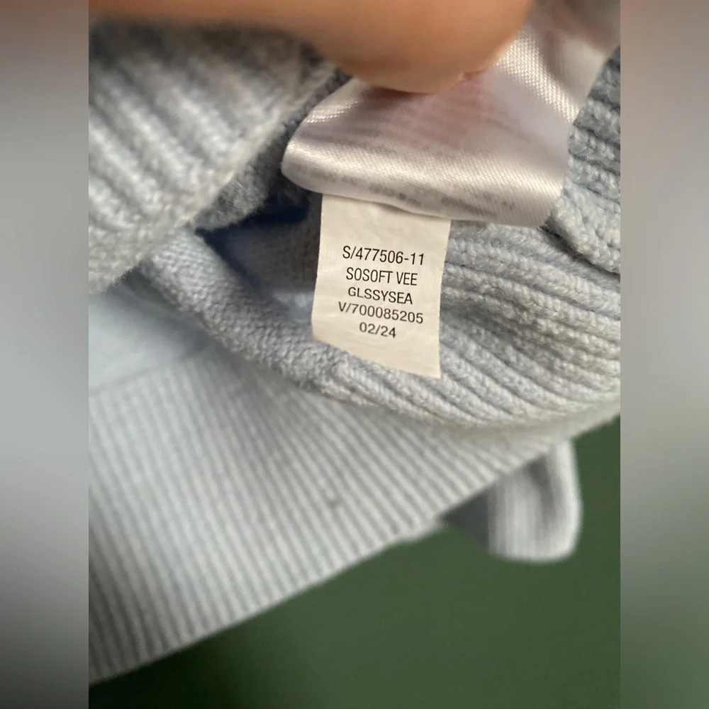 BUNDLE of (3) Old Navy Women's SoSoft V-Neck Sweaters Cream SeaGlass Black Med - Picture 16 of 16